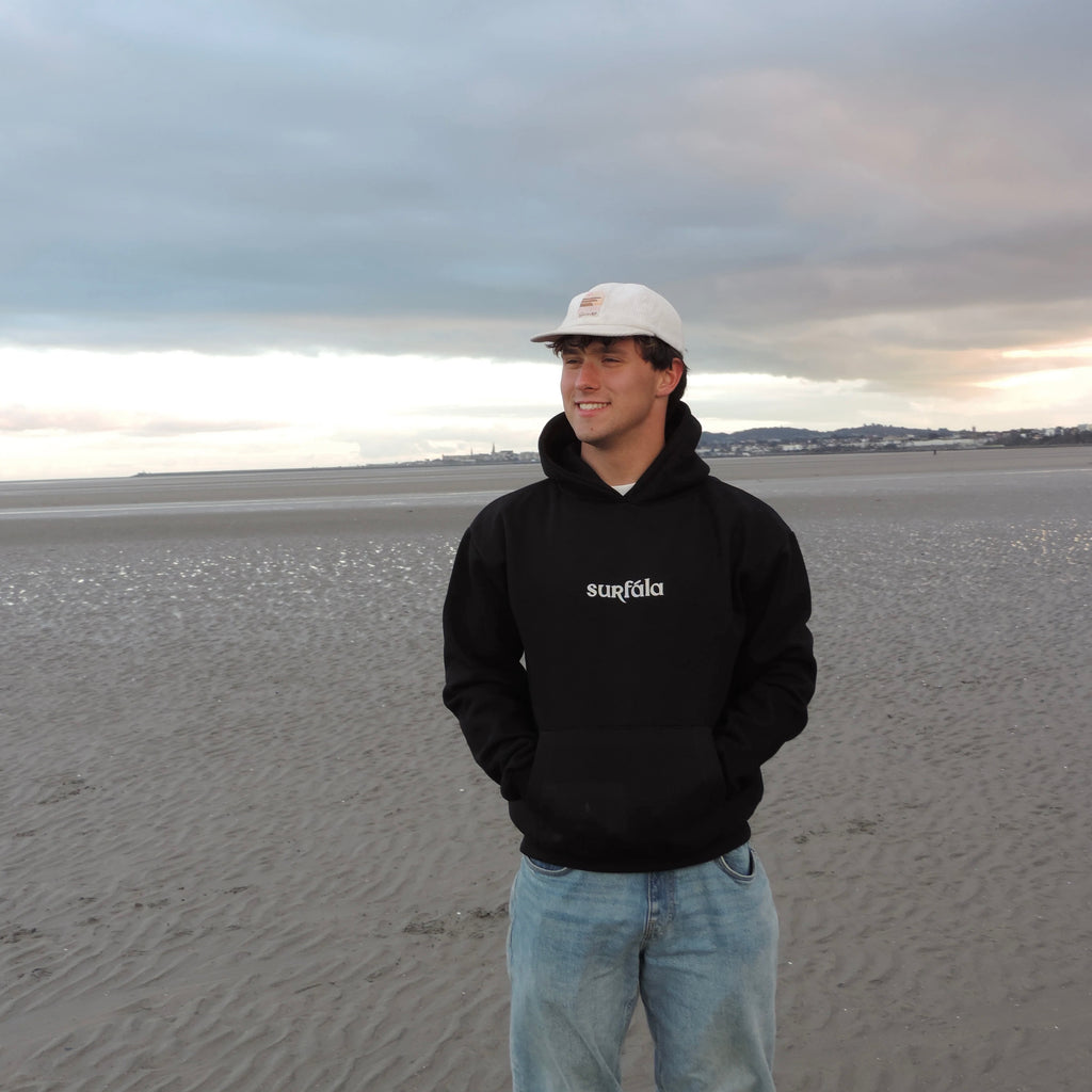 Lovely Day for a Surf Black Hoodie