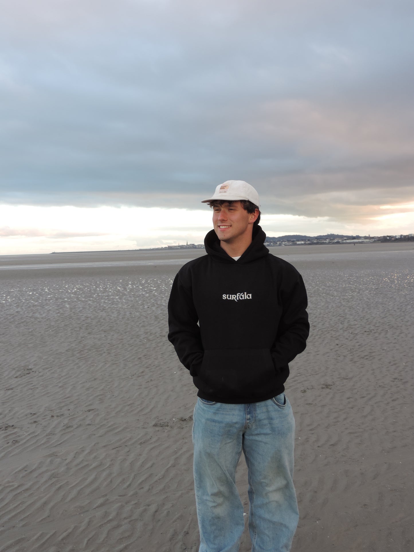 Lovely Day for a Surf Black Hoodie